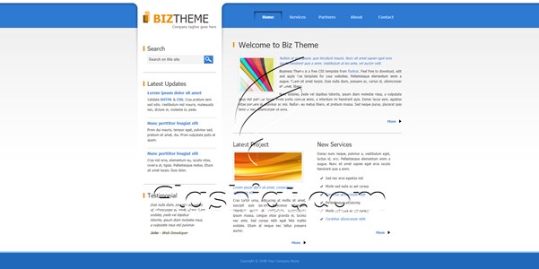 Biz Theme - Free XHTML & CSS Template