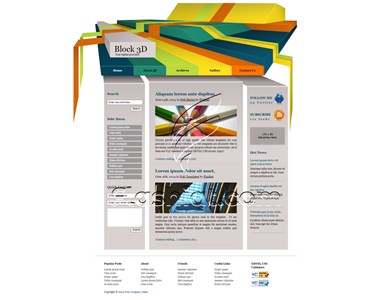 Block 3d - Free XHTML & CSS Template