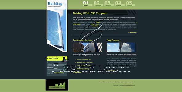 Building - Free XHTML & CSS Template