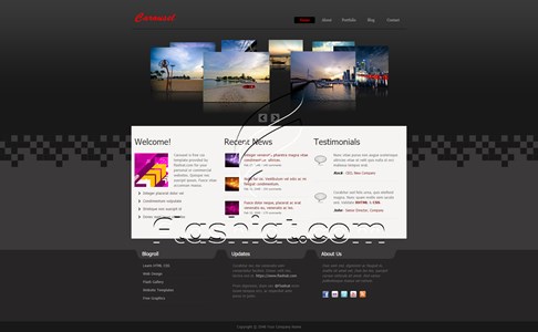 Carousel - Free XHTML & CSS Template
