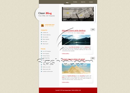 Clean Blog - Free XHTML & CSS Template