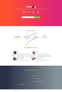 Coming - Free HTML5 & CSS Template