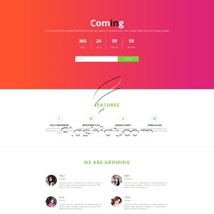 Coming - Free HTML5 & CSS Template