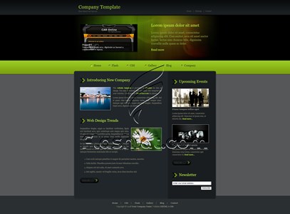 Company Green - Free XHTML & CSS Template