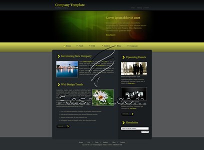 Company Yellow - Free XHTML & CSS Template