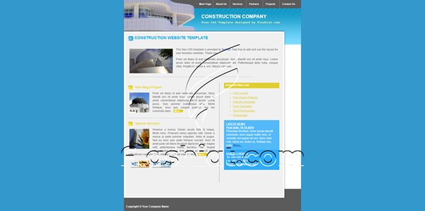 Construction 2 - Free XHTML & CSS Template