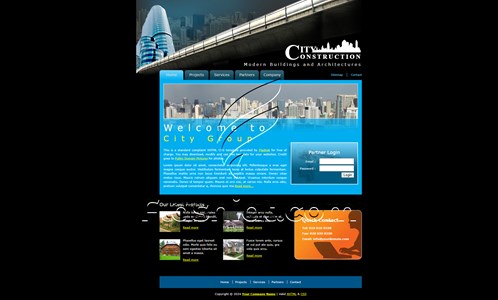 Construction 5 - Free XHTML & CSS Template