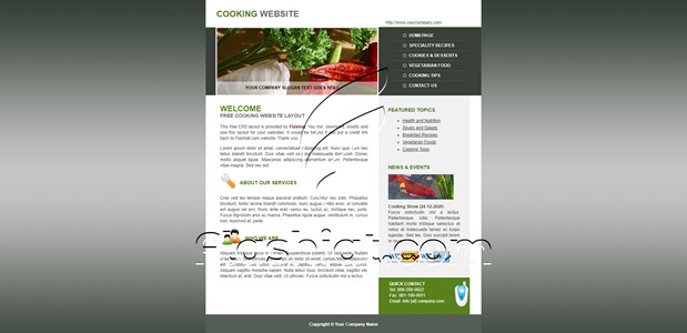 Cooking - Free XHTML & CSS Template