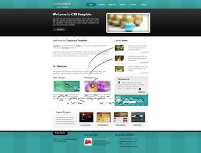 Corporate - Free XHTML & CSS Template