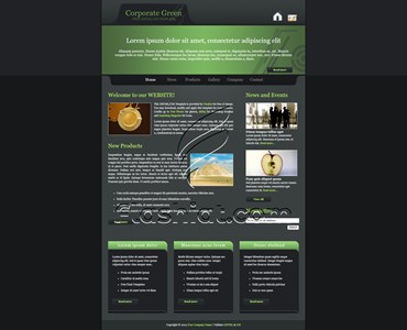 Corporate Green - Free XHTML & CSS Template
