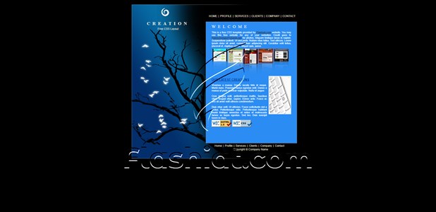 Creation - Free XHTML & CSS Template