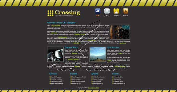 Crossing - Free XHTML & CSS Template