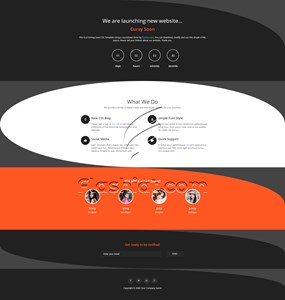 Curvy Soon - Free HTML5 & CSS Template
