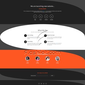 Curvy Soon - Free HTML5 & CSS Template