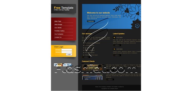 Dark Gray - Free XHTML & CSS Template