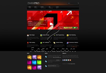 Dark Pro - Free XHTML & CSS Template