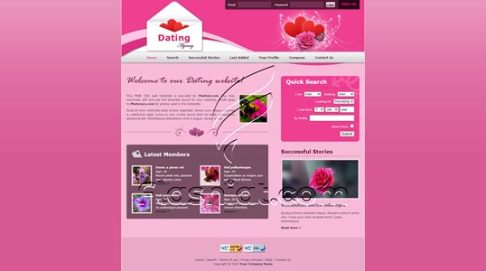 Dating - Free XHTML & CSS Template