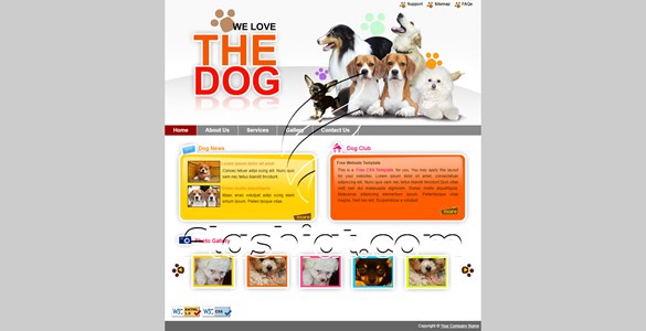 Dog - Free XHTML & CSS Template