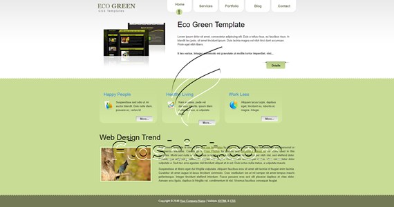 Eco Green - Free XHTML & CSS Template