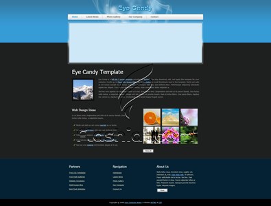 Eye Candy - Free XHTML & CSS Template
