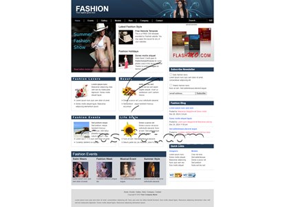 Fashion - Free XHTML & CSS Template