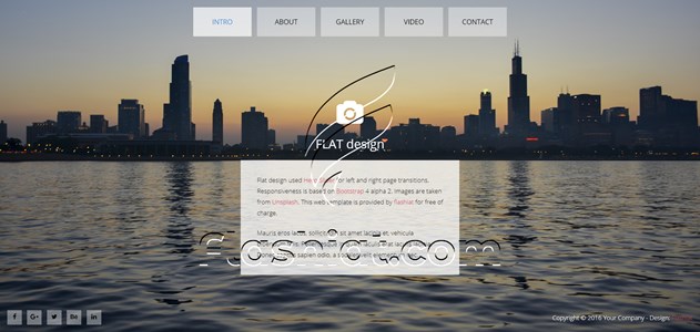 Flat - Free HTML5 & CSS Template