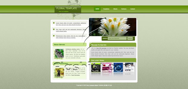Floral 3 - Free XHTML & CSS Template