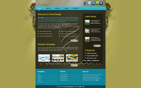 Floral Design - Free XHTML & CSS Template