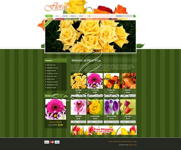 Floral Shop - Free XHTML & CSS Template
