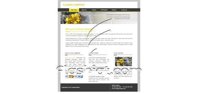 Flower - Free XHTML & CSS Template