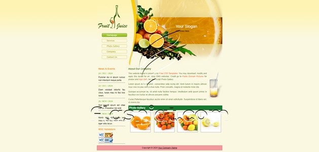 Fruit 2 - Free XHTML & CSS Template