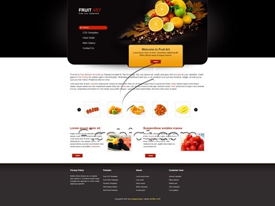Fruit Art - Free XHTML & CSS Template