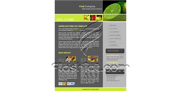 Fruit - Free XHTML & CSS Template