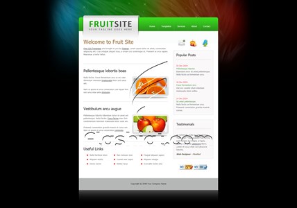 Fruit Site - Free XHTML & CSS Template