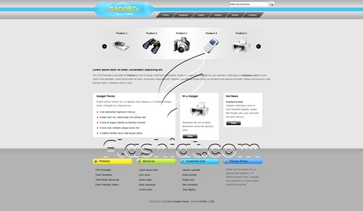 Gadget - Free XHTML & CSS Template