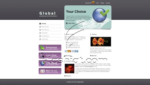 Global - Free XHTML & CSS Template