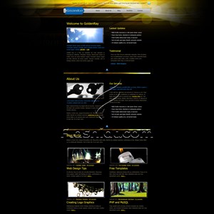 Golden Ray - Free XHTML & CSS Template