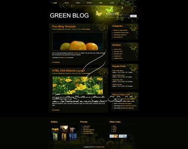 Green Blog - Free XHTML & CSS Template
