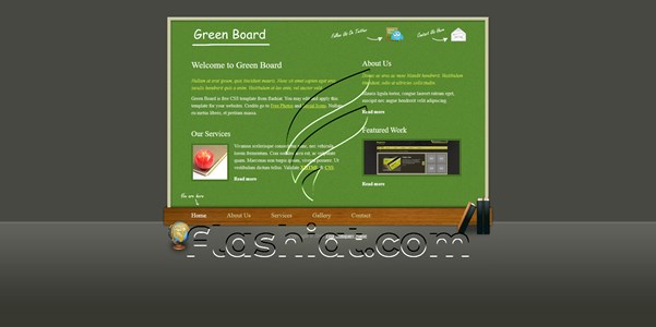 Green Board - Free XHTML & CSS Template