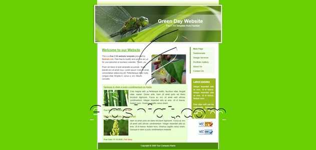 Green Day - Free XHTML & CSS Template