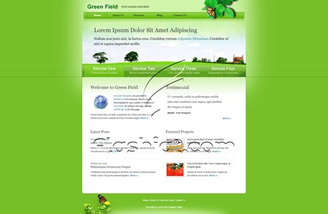 Green Field 2 - Free XHTML & CSS Template