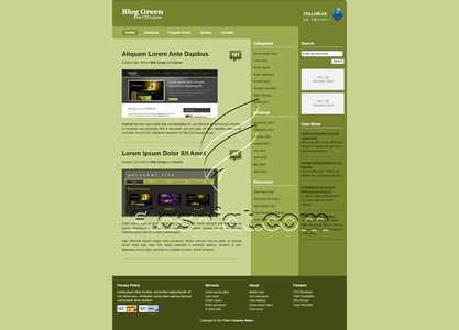 Green - Free XHTML & CSS Template