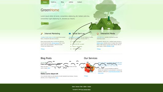 Green Home - Free XHTML & CSS Template