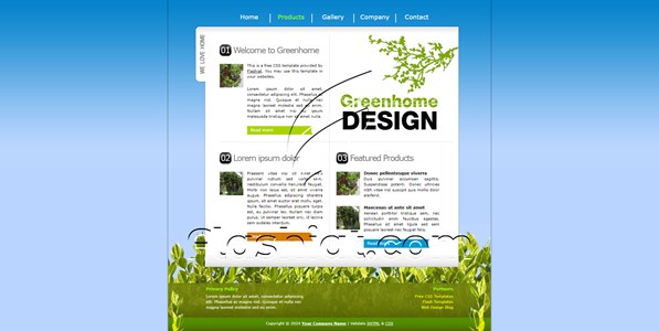 Greenhome - Free XHTML & CSS Template