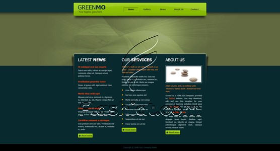 Greeny 4 - Free XHTML & CSS Template