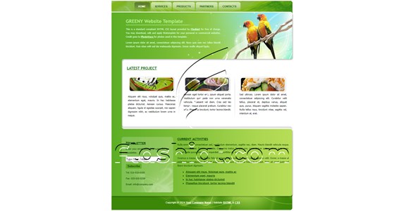 Greeny - Free XHTML & CSS Template