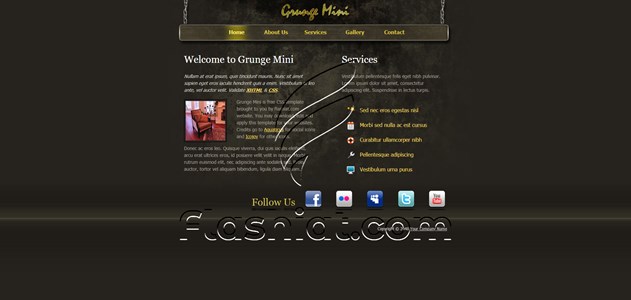 Grunge Mini - Free XHTML & CSS Template