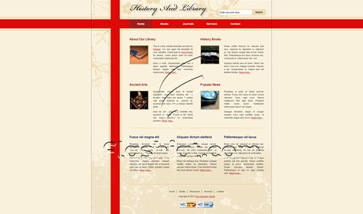 History - Free XHTML & CSS Template