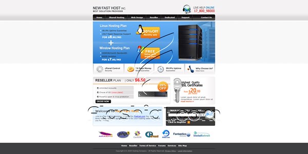 Hosting 2 - Free XHTML & CSS Template