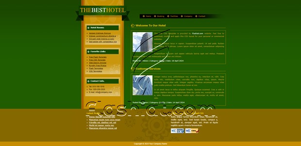 Hotel - Free XHTML & CSS Template